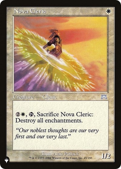 Nova Cleric (LIST) #45/350 Uncommon (Moderately Played) The List Reprints Magic: The Gathering: 2026