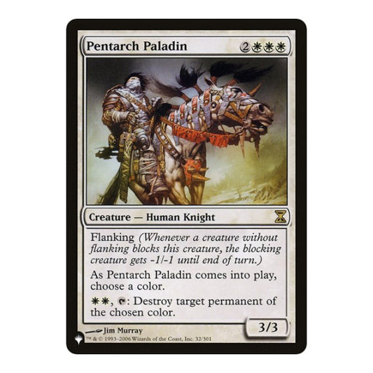 Pentarch Paladin (LIST) #32/301 Rare (Near Mint) The List Reprints Magic: The Gathering: 2026