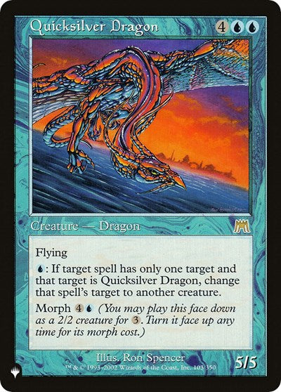 Quicksilver Dragon (LIST) #ONS-103 Rare (Lightly Played) The List Reprints Magic: The Gathering: 2026