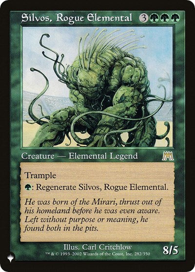 Silvos Rogue Elemental (LIST) #ONS-282 Rare (Lightly Played) The List Reprints Magic: 2026