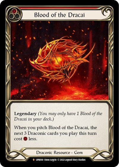 Blood of the Dracai (UPR) #UPR000 Fabled (Rainbow Foil Near Mint) Uprising Flesh and Blood TCG: 2022
