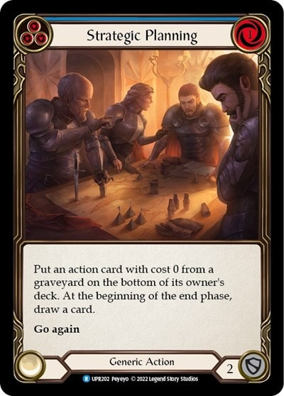 Strategic Planning Blue (UPR) #UPR202 Rare (Lightly Played) Uprising Flesh and Blood TCG: 2022