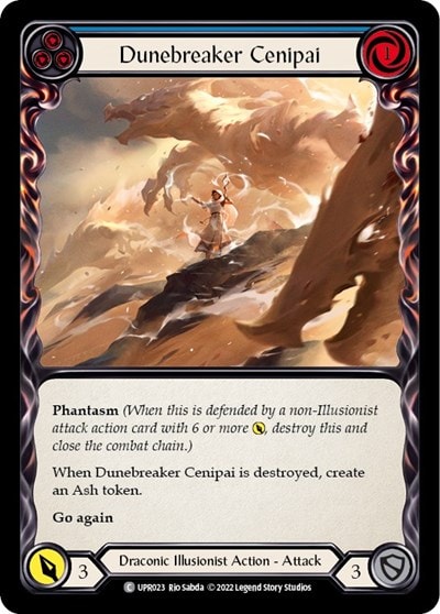 Dunebreaker Cenipai Blue (UPR) #UPR023 Common (Lightly Played) Uprising Flesh and Blood TCG: 2022