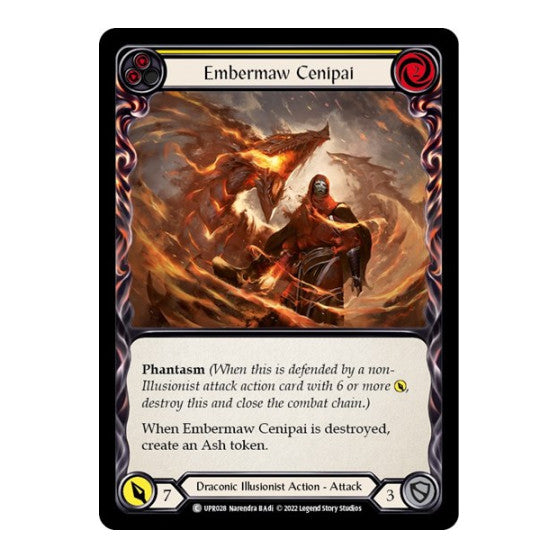 Embermaw Cenipai (Yellow) (UPR) #UPR028 Common (Lightly Played) Uprising Flesh and Blood TCG: 2022