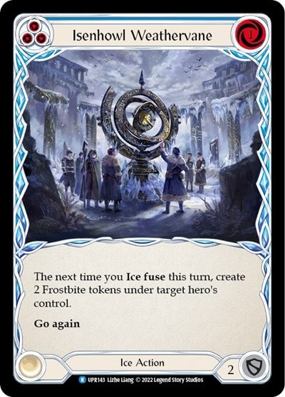 Isenhowl Weathervane Blue (UPR) #UPR143 Rare (Lightly Played) Uprising Flesh and Blood TCG: 2022