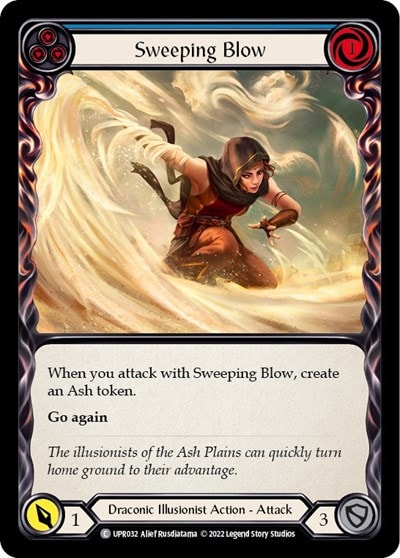 Sweeping Blow Blue (UPR) #UPR032 Common (Lightly Played) Uprising Flesh and Blood TCG: 2022