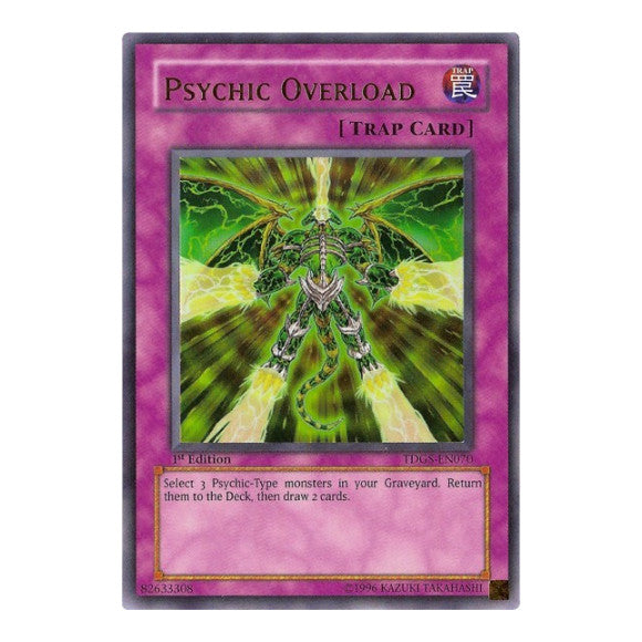 Psychic Overload (TDGS) #TDGS-EN070 Ultra Rare (1st Edition Damaged) The Duelist Genesis YuGiOh: 2008