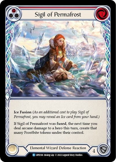Sigil of Permafrost Red (UPR) #UPR106 Rare Uprising Flesh and Blood TCG: 2022