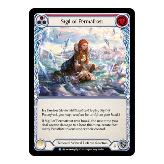 Sigil of Permafrost (Red) (UPR) #UPR106 Rare Uprising Flesh and Blood TCG: 2022
