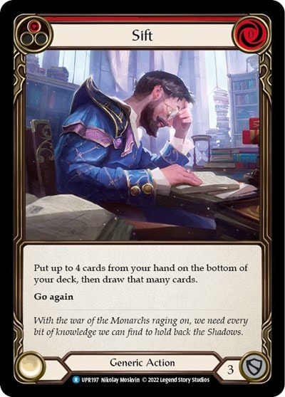 Sift Red (UPR) #UPR197 Rare (Lightly Played) Uprising Flesh and Blood TCG: 2022