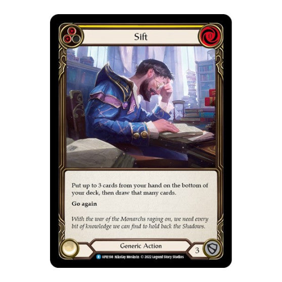 Sift (Yellow) (UPR) #UPR198 Rare Uprising Flesh and Blood TCG: 2022