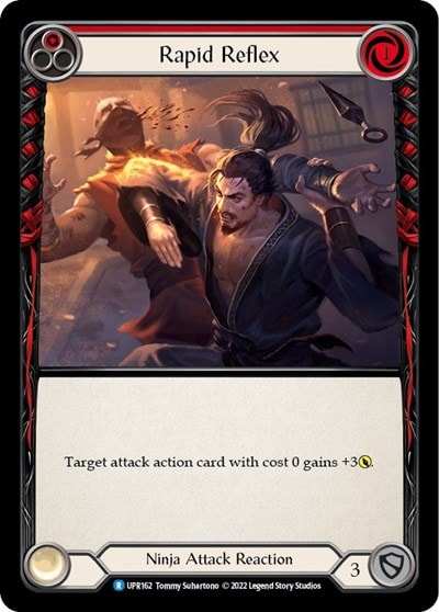 Rapid Reflex Red (UPR) #UPR162 Rare (Lightly Played) Uprising Flesh and Blood TCG: 2022