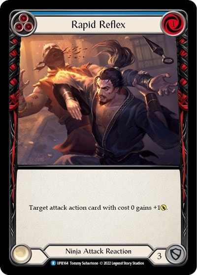 Rapid Reflex Blue (UPR) #UPR164 Rare Uprising Flesh and Blood TCG: 2022