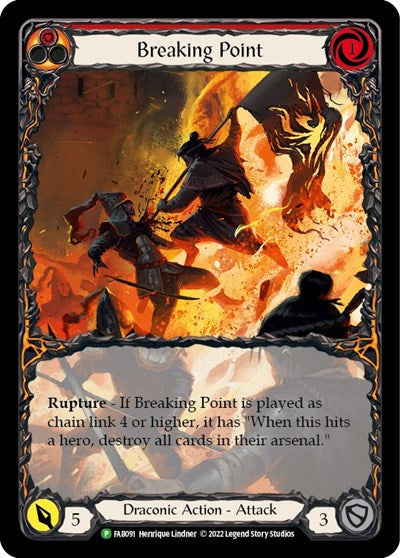 Breaking Point (Extended Art) - FAB091 (PR) #FAB091 Promo (Rainbow Foil Near Mint) Flesh and Blood: Promo Cards Flesh and Blood TCG: 2019