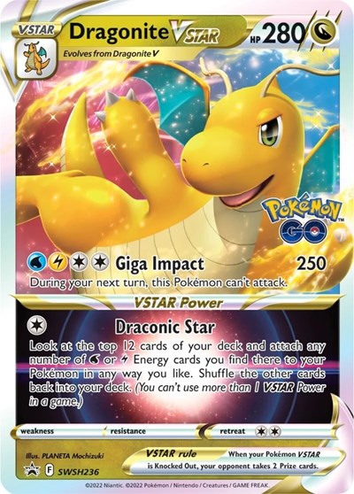 Dragonite VSTAR SWSH236 (SWSD) #SWSH236 Promo (Holofoil Near Mint) SWSH: Sword & Shield Promo Cards Pokemon: 2019