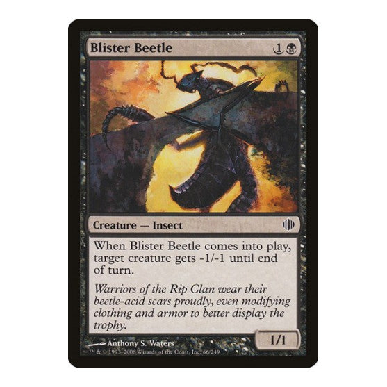 Blister Beetle (ALA) #66 Common Shards of Alara Magic: The Gathering: 2008