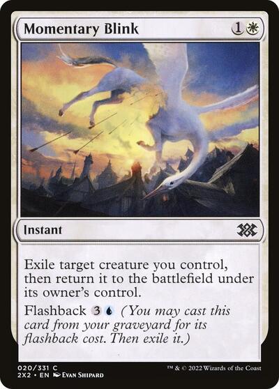 Momentary Blink (2X2) #20 Common (Lightly Played) Double Masters 2022 Magic: The Gathering: 2022