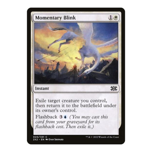 Momentary Blink (2X2) #20 Common (Lightly Played) Double Masters 2022 Magic: The Gathering: 2022