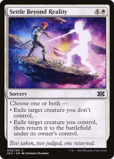 Settle Beyond Reality (2X2) #30 Common (Lightly Played) Double Masters 2022 Magic: 2022