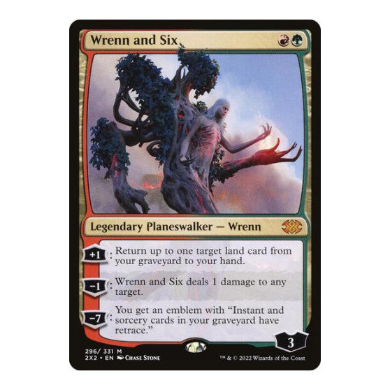 Wrenn and Six (2X2) #296 Mythic Rare (Lightly Played) Double Masters 2022 Magic: The Gathering: 2022