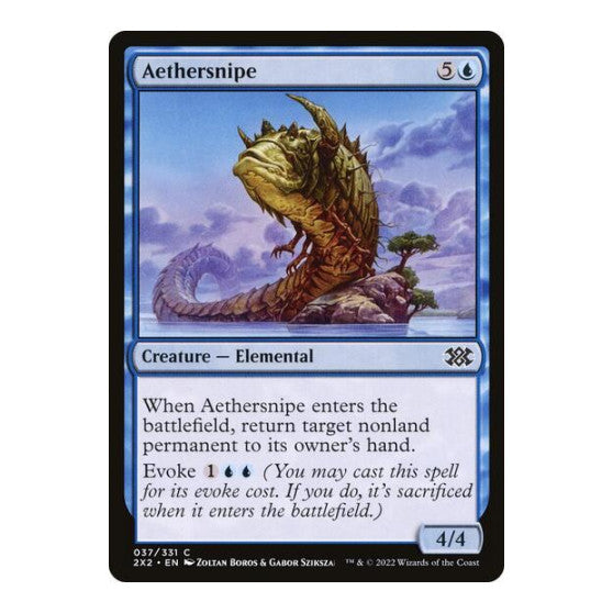 Aethersnipe (2X2) #37 Common Double Masters 2022 Magic: The Gathering: 2022