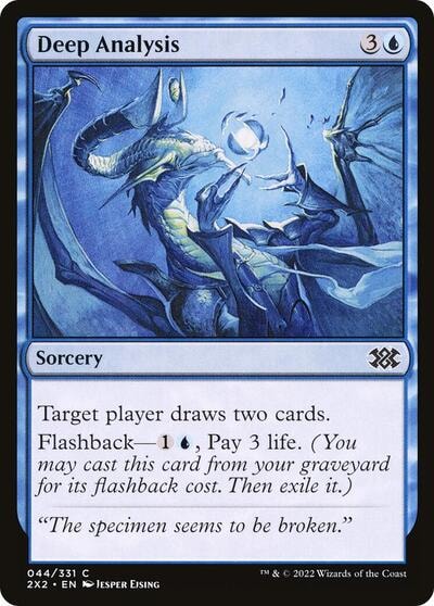 Deep Analysis (2X2) #44 Common (Lightly Played) Double Masters 2022 Magic: The Gathering: 2022