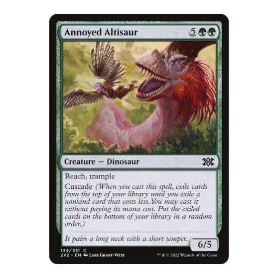 Annoyed Altisaur (2X2) #134 Common (Foil Lightly Played) Double Masters 2022 Magic: The Gathering: 2022
