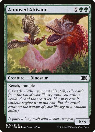 Annoyed Altisaur (2X2) #134 Common (Foil Lightly Played) Double Masters 2022 Magic: The Gathering: 2022
