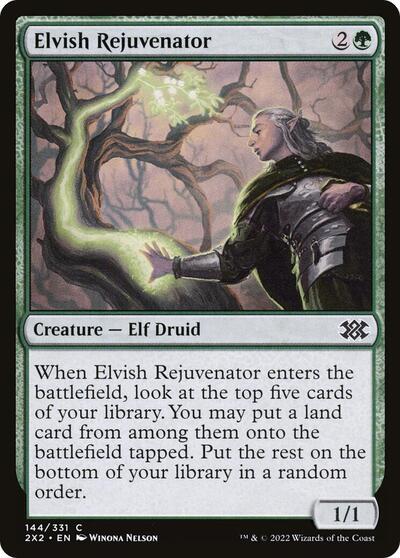 Elvish Rejuvenator (2X2) #144 Common (Lightly Played) Double Masters 2022 Magic: 2022