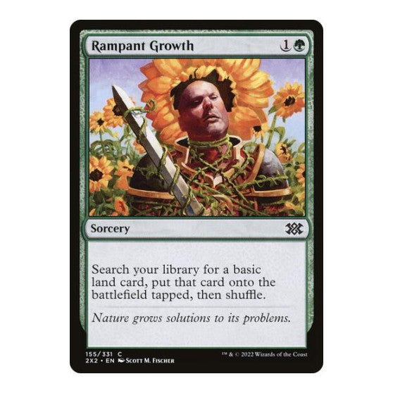 Rampant Growth (2X2) #155 Common (Lightly Played) Double Masters 2022 Magic: The Gathering: 2022
