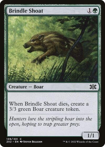 Brindle Shoat (2X2) #139 Common (Lightly Played) Double Masters 2022 Magic: The Gathering: 2022