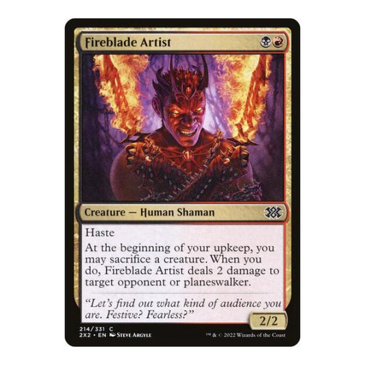 Fireblade Artist (2X2) #214 Common (Lightly Played) Double Masters 2022 Magic: The Gathering: 2022