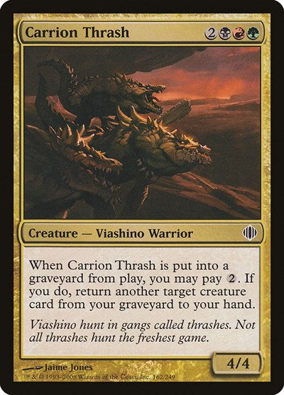 Carrion Thrash (ALA) #162 Common (Lightly Played) Shards of Alara Magic: 2008