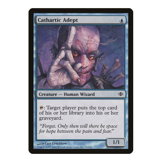 Cathartic Adept (ALA) #34 Common Shards of Alara Magic: The Gathering: 2008