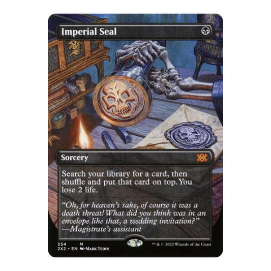 Imperial Seal (Borderless) (2X2) #354 Mythic Rare (Near Mint) Double Masters 2022 Magic: The Gathering: 2022