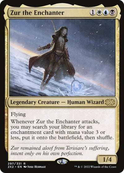 Zur the Enchanter (2X2) #297 Rare (Lightly Played) Double Masters 2022 Magic: The Gathering: 2022