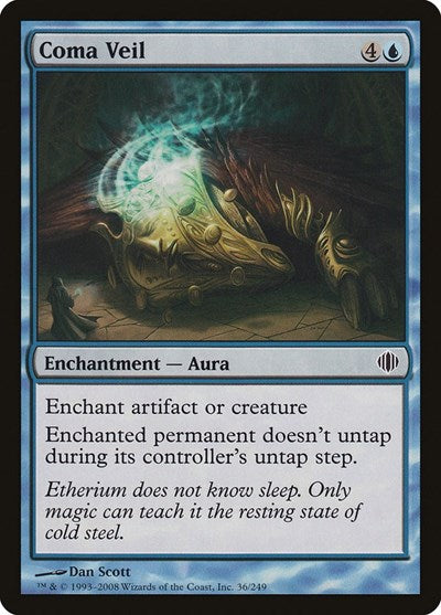 Coma Veil (ALA) #36 Common (Lightly Played) Shards of Alara Magic: 2008