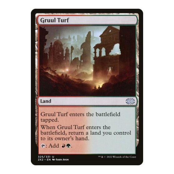 Gruul Turf (2X2) #325 Uncommon (Lightly Played) Double Masters 2022 Magic: The Gathering: 2022