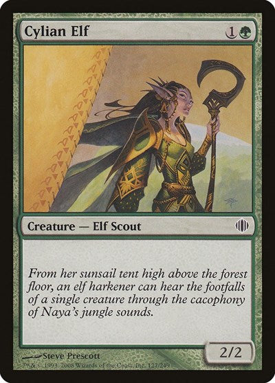 Cylian Elf (ALA) #127 Common Shards of Alara Magic: The Gathering: 2008