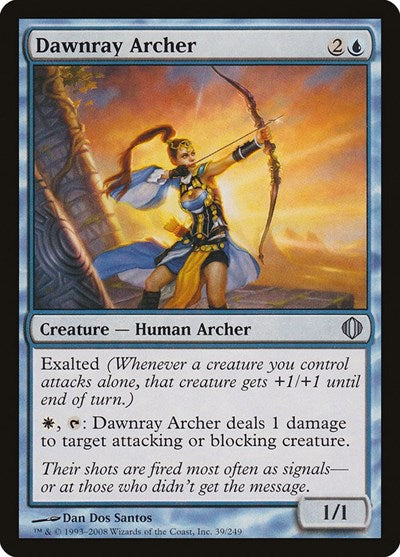 Dawnray Archer (ALA) #39 Uncommon (Lightly Played) Shards of Alara Magic: The Gathering: 2008