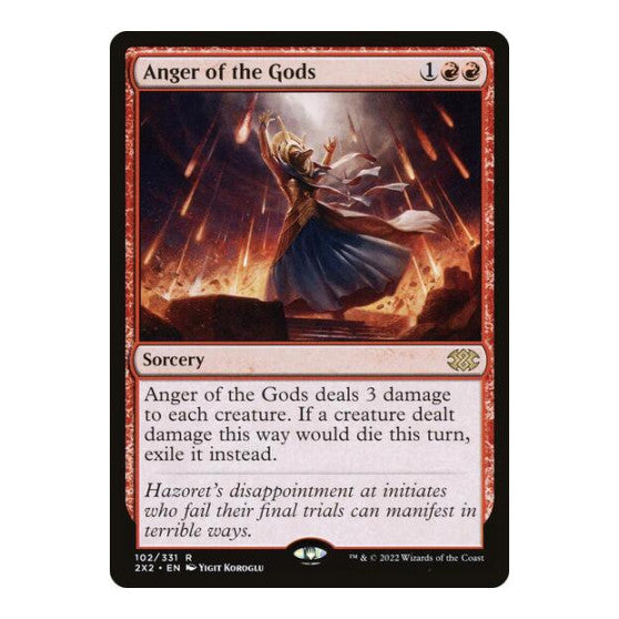Anger of the Gods (2X2) #102 Rare (Moderately Played) Double Masters 2022 Magic: The Gathering: 2022
