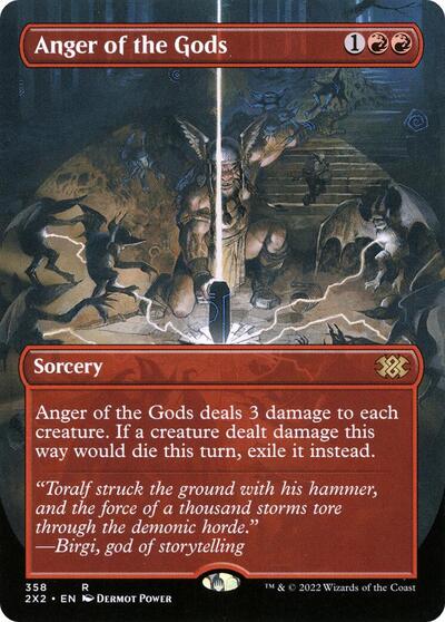Anger of the Gods Borderless (2X2) #358 Rare (Lightly Played) Double Masters 2022 Magic: The Gathering: 2022