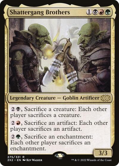 Shattergang Brothers (2X2) #275 Rare (Lightly Played) Double Masters 2022 Magic: The Gathering: 2022