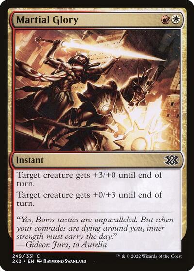 Martial Glory (2X2) #249 Common (Foil Lightly Played) Double Masters 2022 Magic: The Gathering: 2022