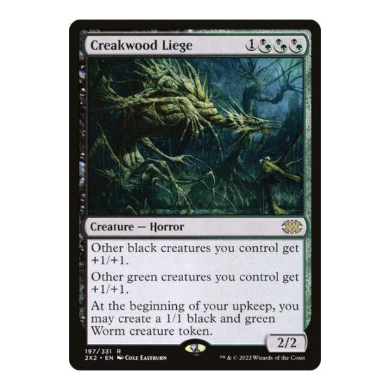 Creakwood Liege (2X2) #197 Rare (Foil Lightly Played) Double Masters 2022 Magic: The Gathering: 2022