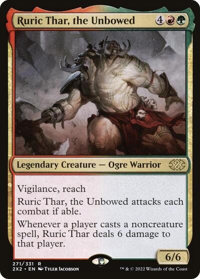 Ruric Thar the Unbowed (2X2) #271 Rare (Lightly Played) Double Masters 2022 Magic: The Gathering: 2022