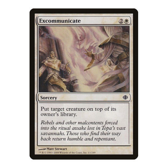 Excommunicate (ALA) #11 Common Shards of Alara Magic: The Gathering: 2008