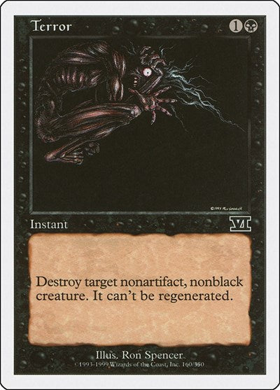 1999 Magic: Classic Sixth Edition (6ED) - Terror (#160, Common)