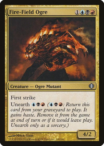 Fire Field Ogre (ALA) #168 Uncommon (Moderately Played) Shards of Alara Magic: The Gathering: 2008
