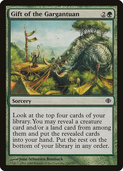 Gift of the Gargantuan (ALA) #132 Common Shards of Alara Magic: 2008